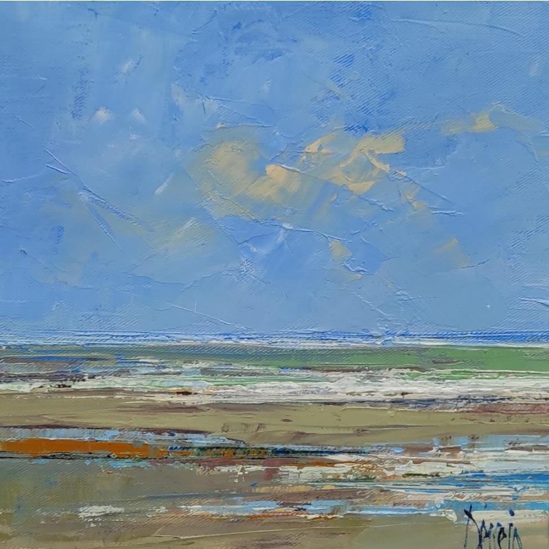 Peinture Le Touquet en été par Dessein Pierre | Tableau Figuratif Paysages Marine Huile