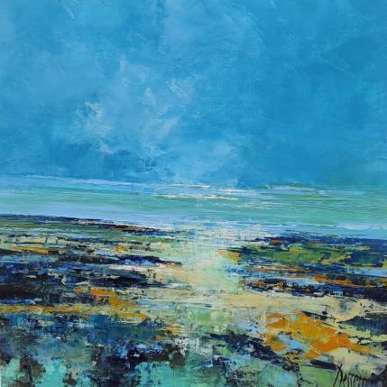 Peinture Crépuscule sur la manche par Dessein Pierre | Tableau Figuratif Huile Marine, Paysages