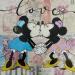 Peinture Romance girls par Marie G.  | Tableau Pop-art Icones Pop Bois Acrylique