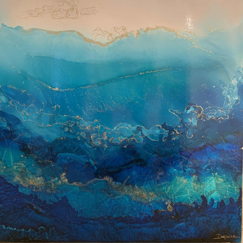 Peinture Poésie Marine 975 par Depaire Silvia | Tableau Abstrait Acrylique