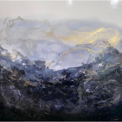 Peinture Poésie Des Brumes par Depaire Silvia | Tableau Abstrait Acrylique