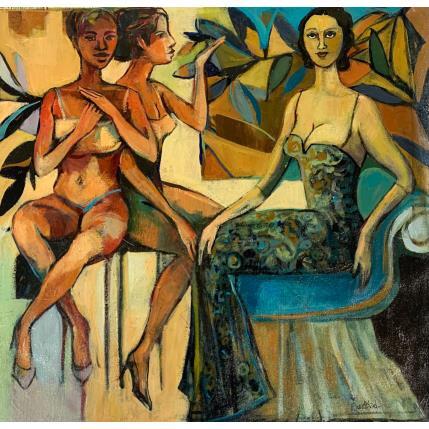 Painting Women  by Machi x Silvina Sundblad | Painting Figurative Oil Life style