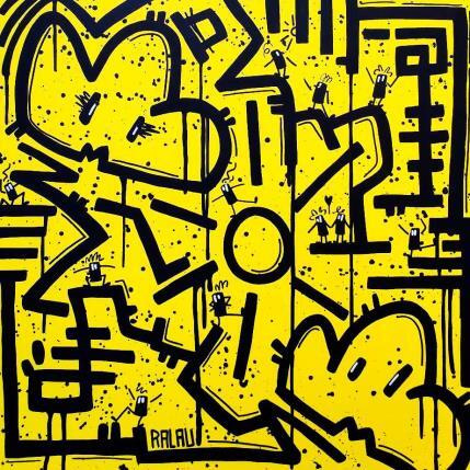 Peinture Sunny or not sunny par Ralau | Tableau Pop-art Acrylique Scènes de vie