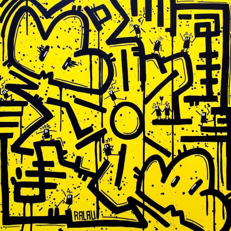 Gemälde Sunny or not sunny von Ralau | Gemälde Pop-Art Alltagsszenen Acryl