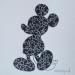 Painting Happy Mickey Black  by Wawapod | Painting Pop-art Pop icons Acrylic Posca