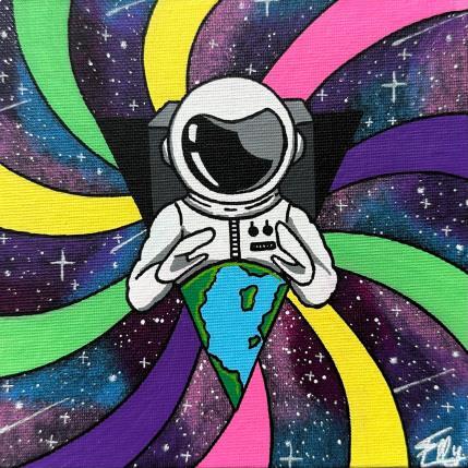 Painting L'énergie terrestre by Elly | Painting Pop-art Acrylic, Posca Life style