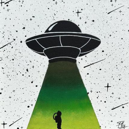 Painting Green light by Elly | Painting Pop-art Acrylic, Posca Black & White, Life style, Pop icons