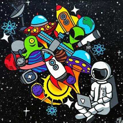 Painting Les infos du Web by Elly | Painting Acrylic, Posca Life style