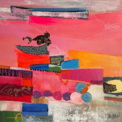 Painting Cultures en escaliers by Lau Blou | Painting Abstract Acrylic, Cardboard Minimalist, Pop icons