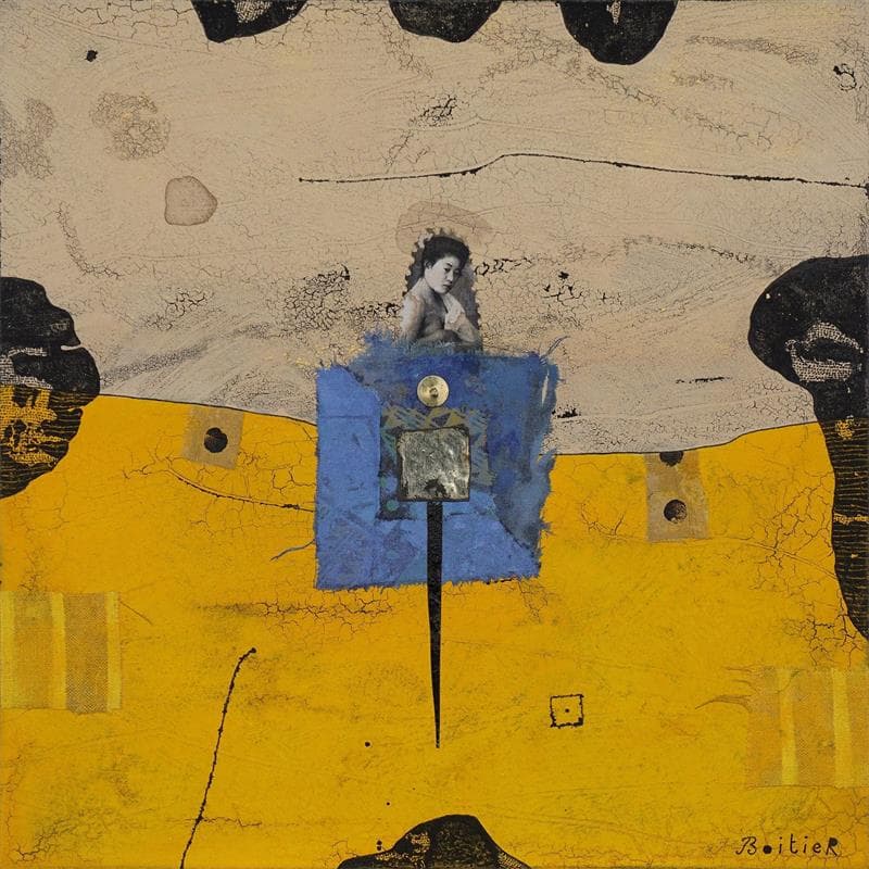 Painting 25-100 by Boitier Thierry | Painting Abstract Portrait Acrylic