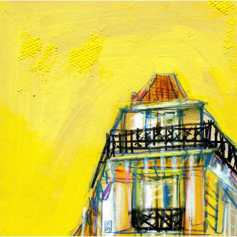 Gemälde Les rayons bavardent von Anicet Olivier | Gemälde Figurativ Urban Acryl