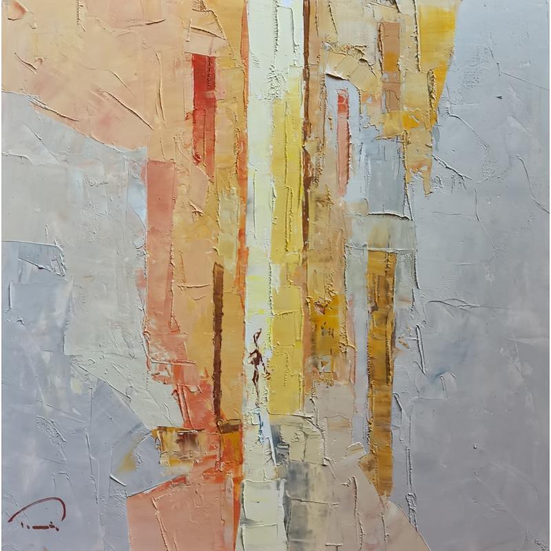 Painting The traveller by Tomàs | Painting Abstract Landscapes Urban Oil