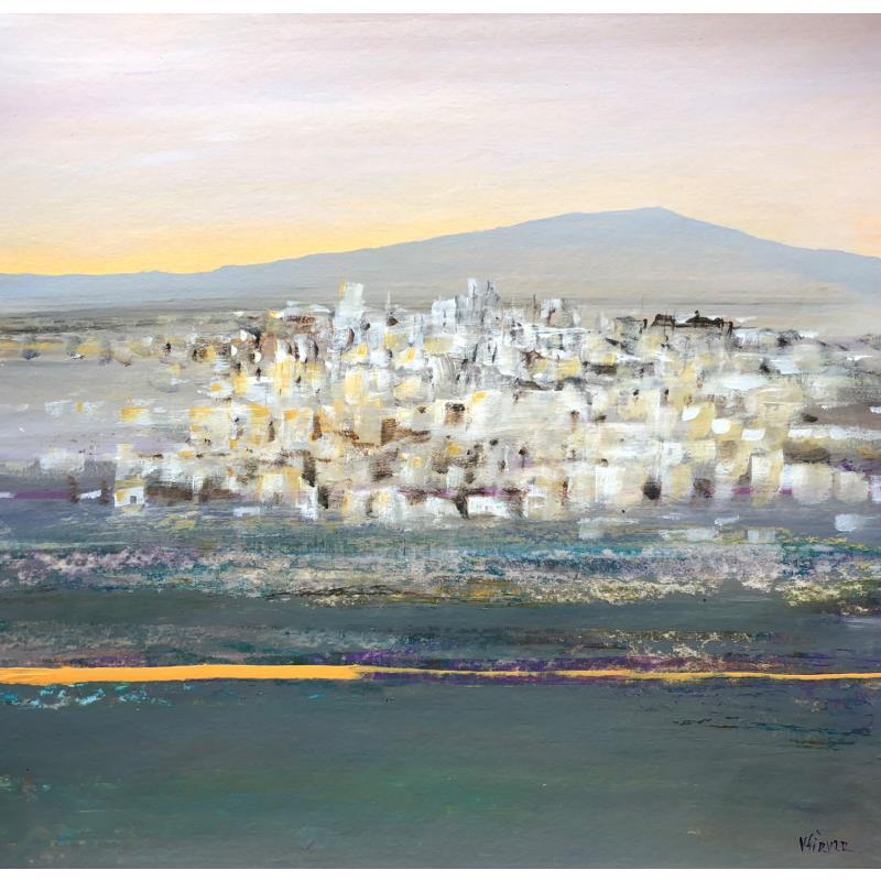 Painting Lever du jour  by Fièvre Véronique | Painting Figurative Urban Acrylic