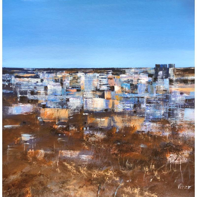 Painting La grande banlieue by Fièvre Véronique | Painting Figurative Urban Acrylic