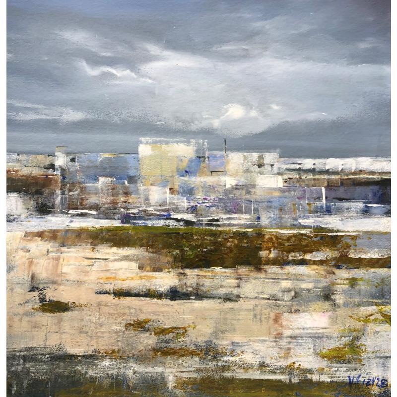 Gemälde Paysage industriel von Fièvre Véronique | Gemälde Figurativ Urban Acryl