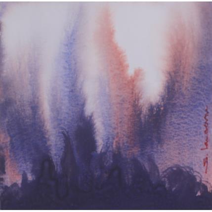 Painting Abstraction boisée by Langeron Stéphane | Painting Subject matter Watercolor