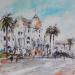 Painting HÔTEL NEGRESCO À NICE by Poumelin Richard | Painting Figurative Urban Oil Acrylic