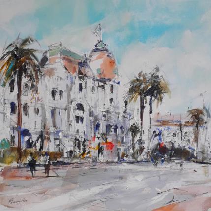Painting HÔTEL NEGRESCO À NICE by Poumelin Richard | Painting Figurative Acrylic, Oil Urban