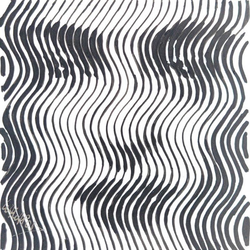 Painting Le regard de Frida / Black by Wawapod | Painting Pop-art Portrait Pop icons Acrylic Posca