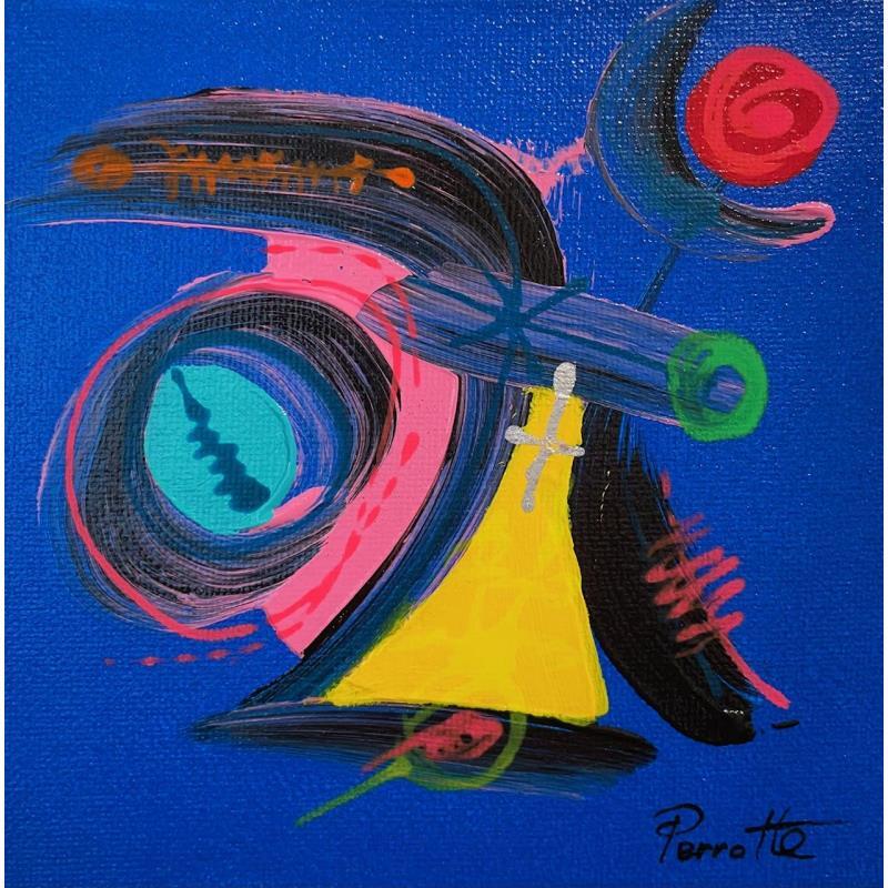 Painting Laxi by Perrotte | Painting Raw art Oil Acrylic