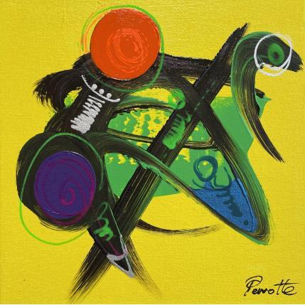 Peinture Zalpo par Perrotte | Tableau Art Singulier Acrylique, Huile