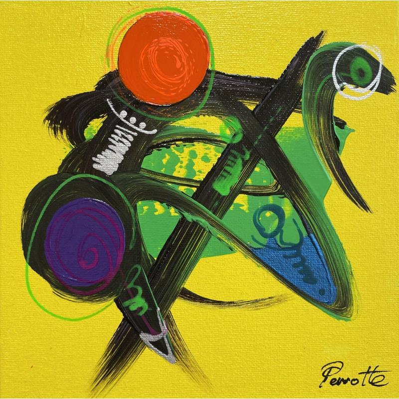 Gemälde Zalpo von Perrotte | Gemälde Art brut Öl Acryl