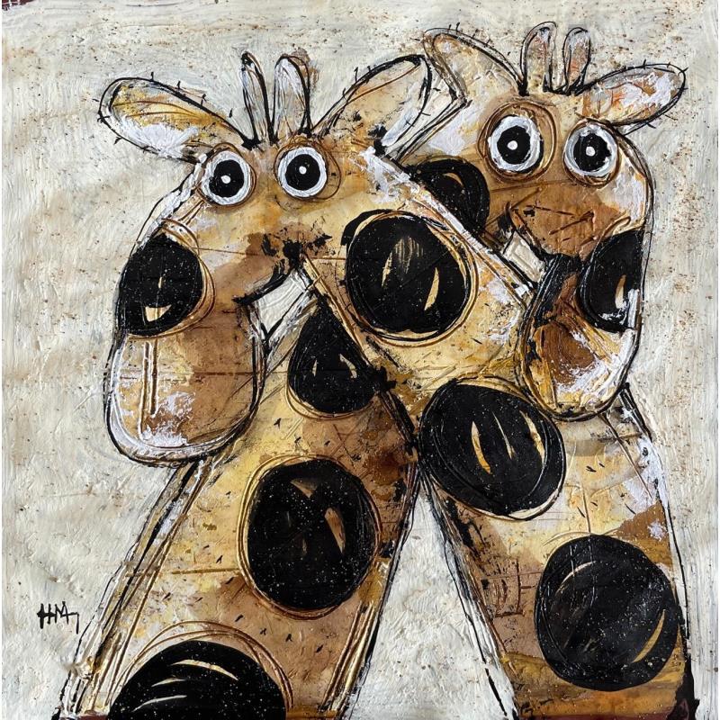 Peinture Me and You par Maury Hervé | Tableau Art Singulier Animaux
