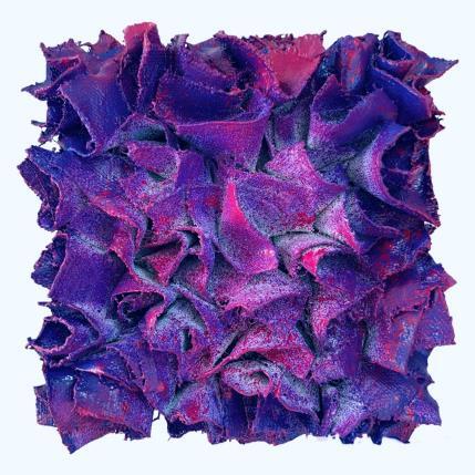 Painting Lilac by Dalloz Julie | Painting Subject matter Graffiti, Textile, Upcycling, Wood