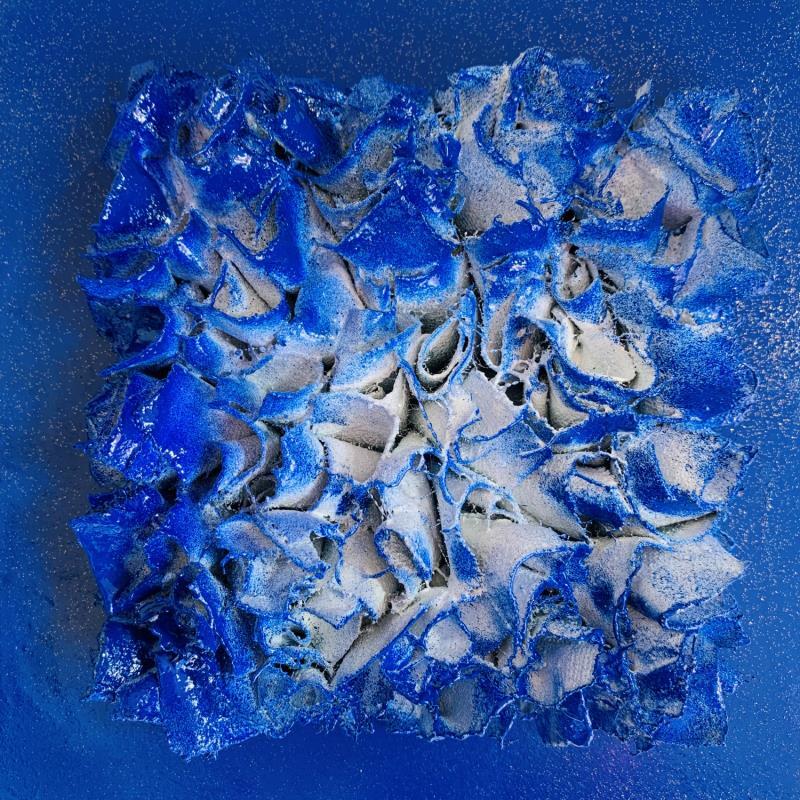 Painting Sous l'océan by Dalloz Julie | Painting Raw art Subject matter Graffiti Wood Textile Upcycling