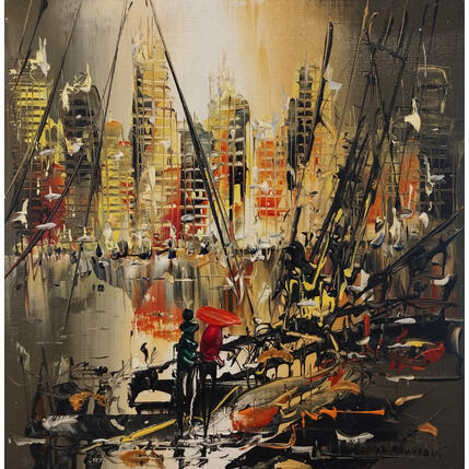 Painting Dans l'attente de départ by Rousseau Patrick | Painting Figurative Oil Pop icons, Urban