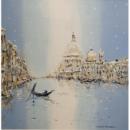 Painting Dernières lumières d'hiver by Rousseau Patrick | Painting Figurative Oil Urban