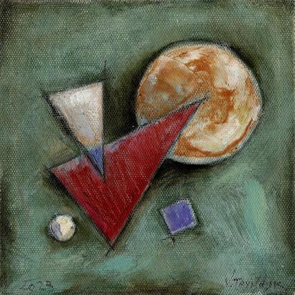 Painting Key to the universe by Tryndyk Vasily | Painting Figurative Oil Minimalist