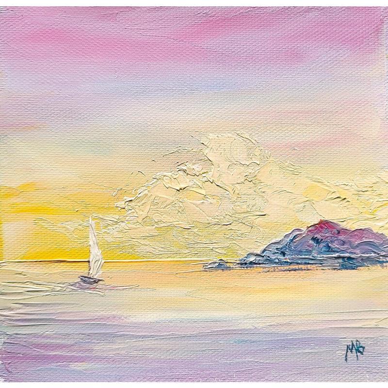 Painting Douceur méditerranéenne  by Blandin Magali | Painting Figurative Landscapes Oil