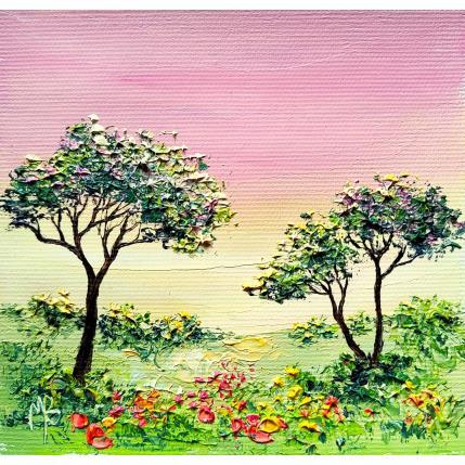 Painting Love and sunshine by Blandin Magali | Painting Figurative Oil Landscapes