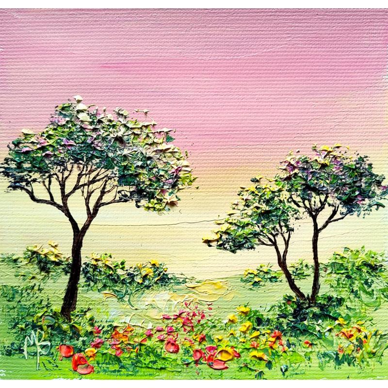 Painting Love and sunshine by Blandin Magali | Painting Figurative Landscapes Oil