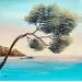 Painting Le pin du Sud by Blandin Magali | Painting Figurative Landscapes Oil