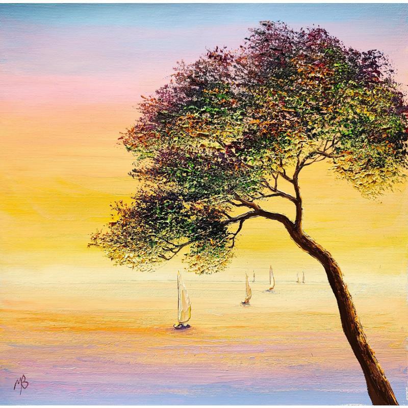 Pintura Une belle journée estivale por Blandin Magali | Pintura Figurativo Paisajes Aceite