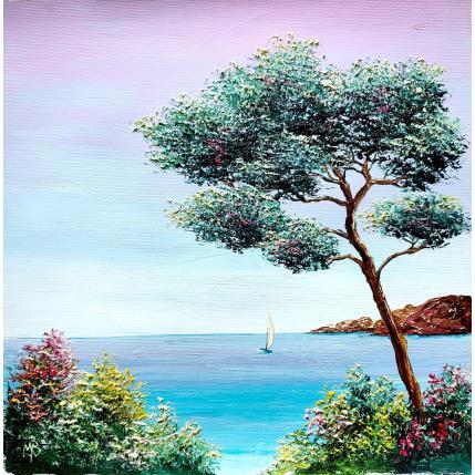 Pintura Vers les calanques por Blandin Magali | Pintura Figurativo Aceite Paisajes