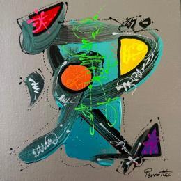 Peinture KITI par Perrotte | Tableau Art Singulier Acrylique, Huile