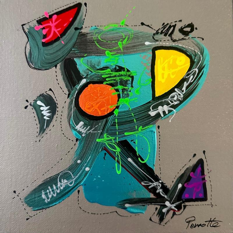 Peinture KITI par Perrotte | Tableau Art Singulier Huile Acrylique