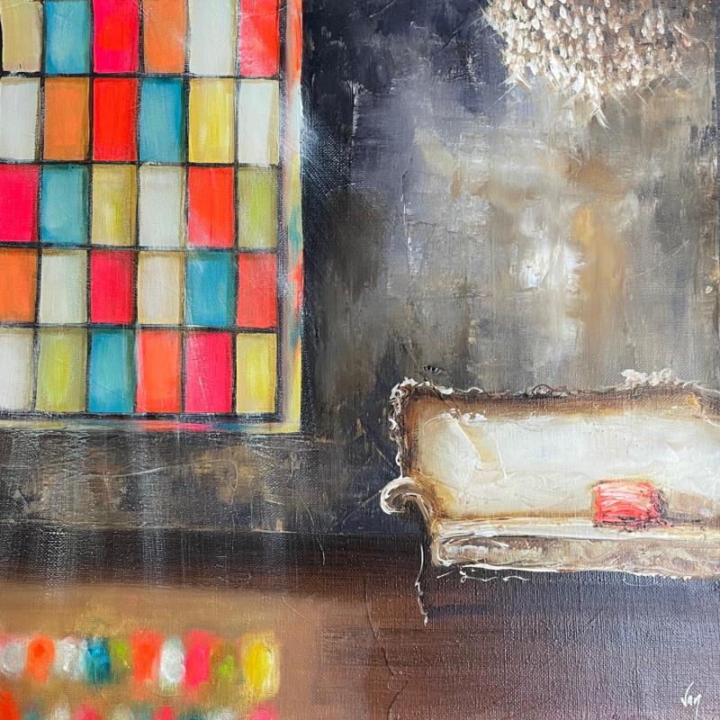 Peinture reflets par Vinnie | Tableau Figuratif Scènes de vie Huile