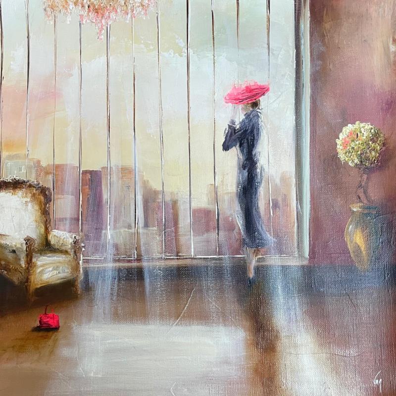 Painting vous attendre  by Vinnie | Painting Figurative Life style Oil