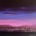 Painting Purple Sky (ii) by Talts Jaanika | Painting Abstract Landscapes Acrylic