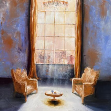 Peinture cup of tea par Vinnie | Tableau Figuratif Huile