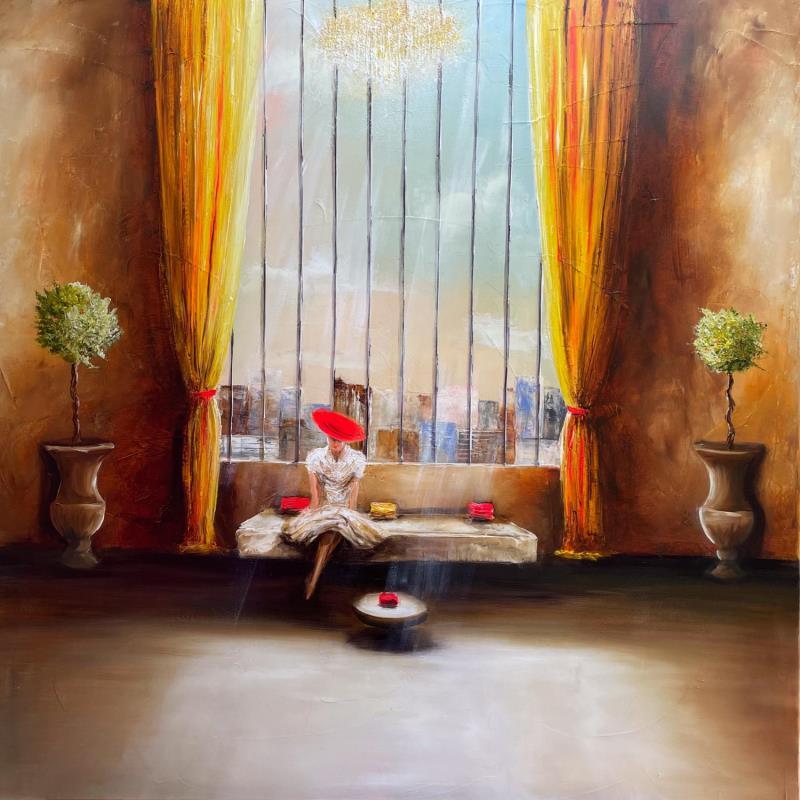 Peinture Une minute suspendue par Vinnie | Tableau Figuratif Huile