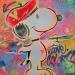 Painting Snoopy colors by Lemoine Mael | Painting Pop-art Pop icons Graffiti Posca