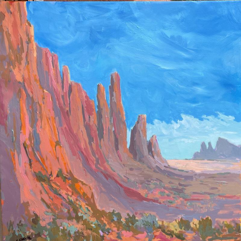 Painting Serenity by Carrillo Cindy  | Painting Figurative Landscapes Oil