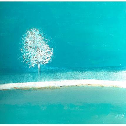 Peinture Sensation de liberté par Escolier Odile | Tableau Figuratif Acrylique, Sable Paysages