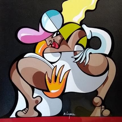 Painting L'âge de l'exploration by Lopez Alfredo | Painting Figurative Acrylic Life style