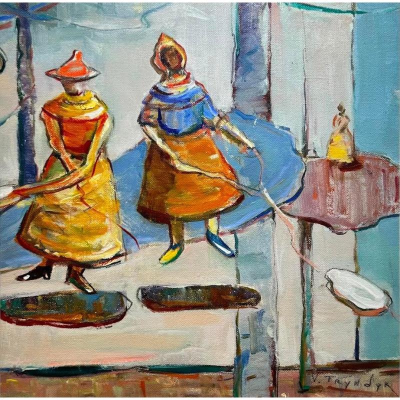 Gemälde Travel on the cloud von Tryndyk Vasily | Gemälde Figurativ Öl